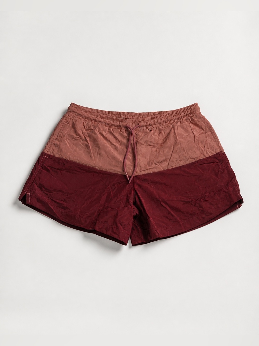Men’s A&F Pull-On Shine Swim Truck - Size Medium - Maroon